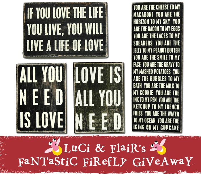 signs of love giveaway