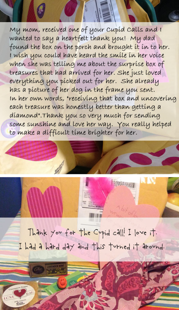cupid call thank you notes