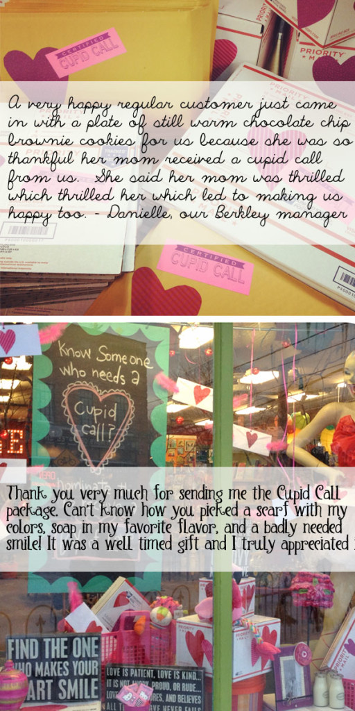 cupid call thank you notes