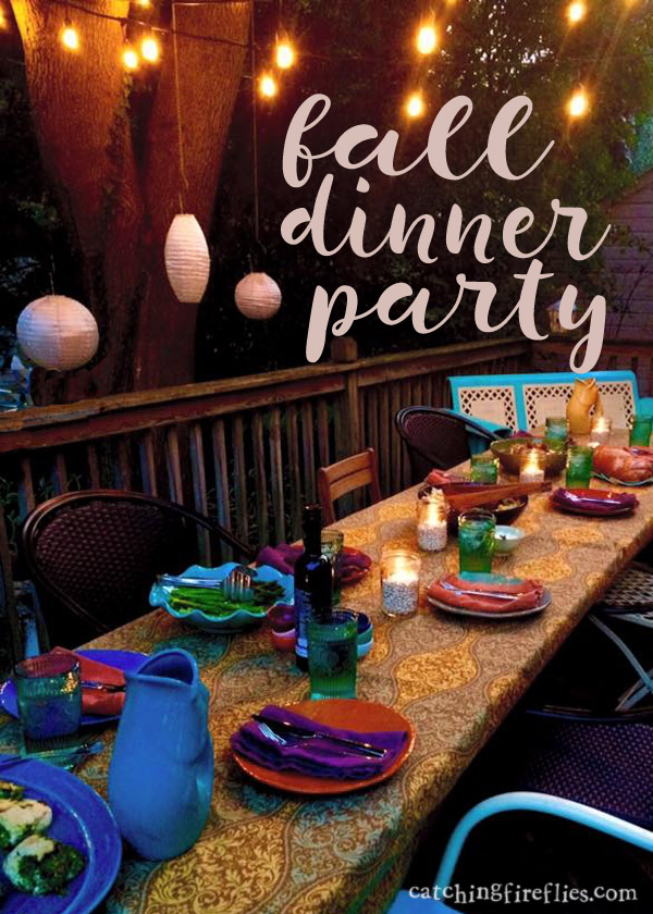 fabulous fall dinner party